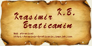 Krasimir Bratičanin vizit kartica